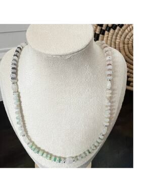 Second Bloom Studio Multi Gemstone Moonstone Opal Necklace 19.25" Magnetic